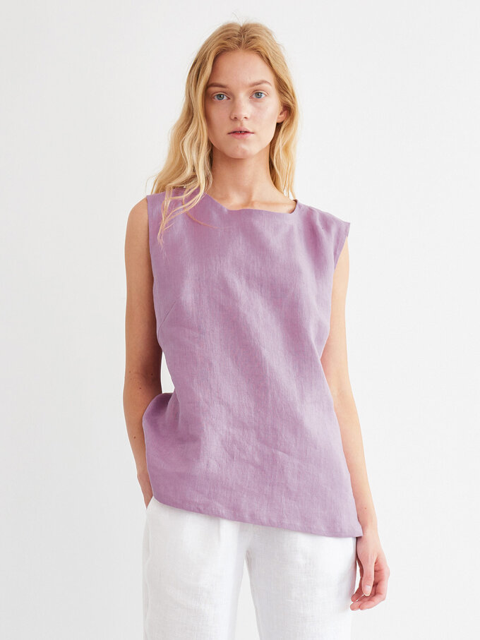 Bild 2 von HARPER Leinen Tanktop in Radiant orchid, you can also choose other colors above von ALBERALKIRK