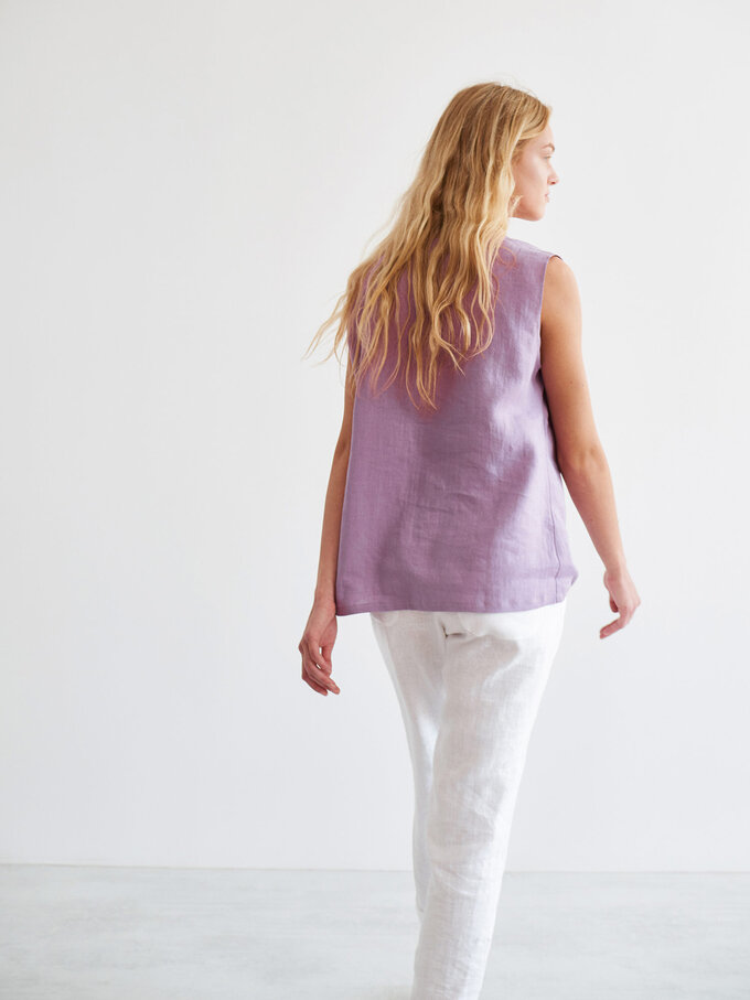 Bild 3 von HARPER Leinen Tanktop in Radiant orchid, you can also choose other colors above von ALBERALKIRK
