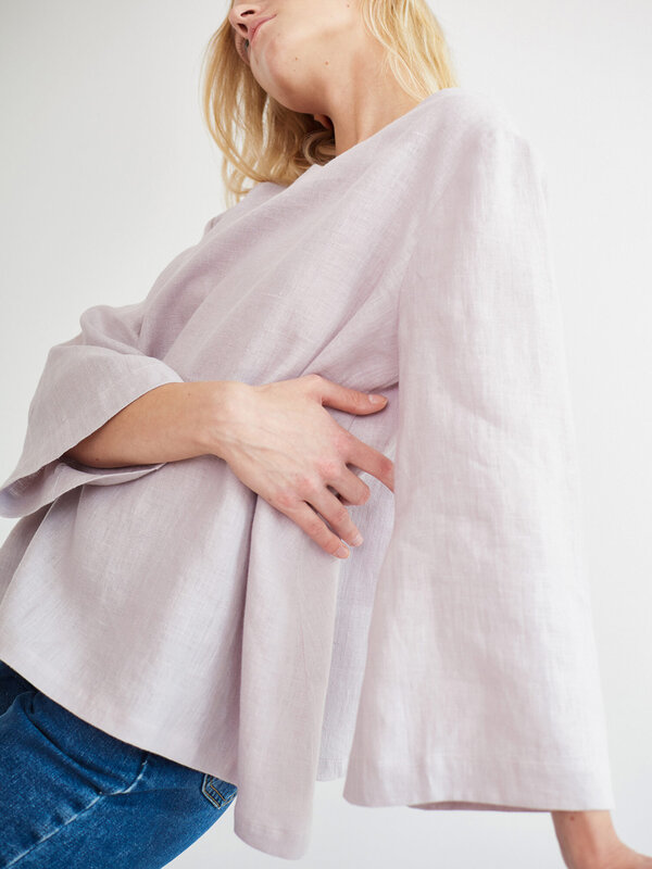 Bild 1 von HAZEL Leinentop in Silver pink, you can also choose other colors above von Love and Confuse