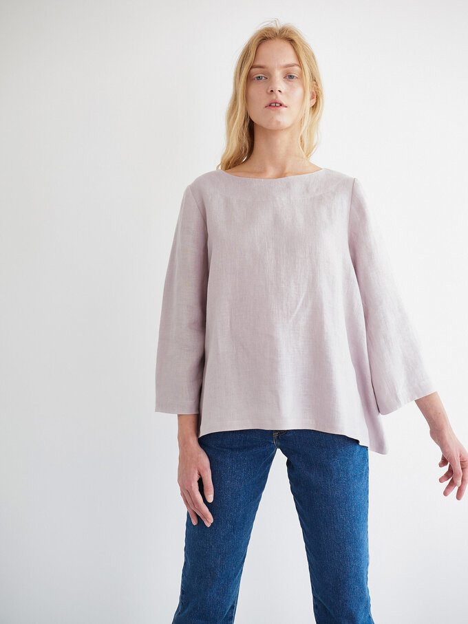 Bild 2 von HAZEL Leinentop in Silver pink, you can also choose other colors above von ALBERALKIRK