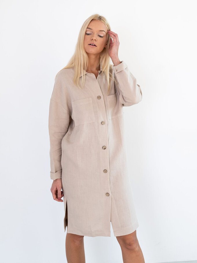 Bild 3 von IRIS Leinen Hemdblusenkleid in von ALBERALKIRK