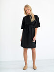 Image 2 of ISABEL Linen Dress in Black from ALBERALKIRK