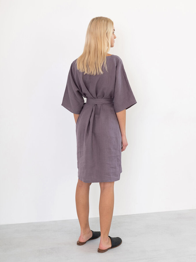 Bild 5 von ISABEL Leinenkleid in Lavender violet, you can also choose other colors above von ALBERALKIRK