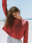 Bild 1 von IVY - Locker Geschnittenes, Kurzes Leinentop in Raspberry, you can also choose other colors above von ALBERALKIRK