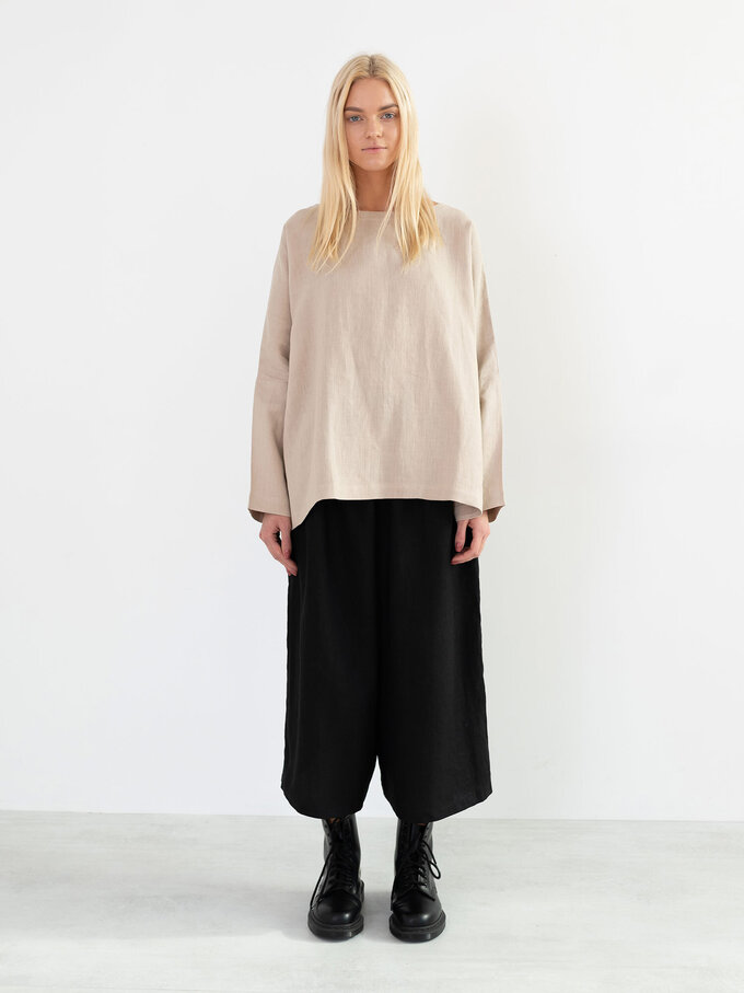 Bild 2 von JAYDEN Leinen Culotte in Black, you can also choose other colors above von ALBERALKIRK
