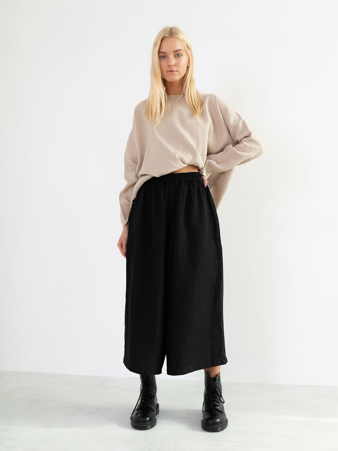 Bild 3 von JAYDEN Leinen Culotte in Black, you can also choose other colors above von ALBERALKIRK