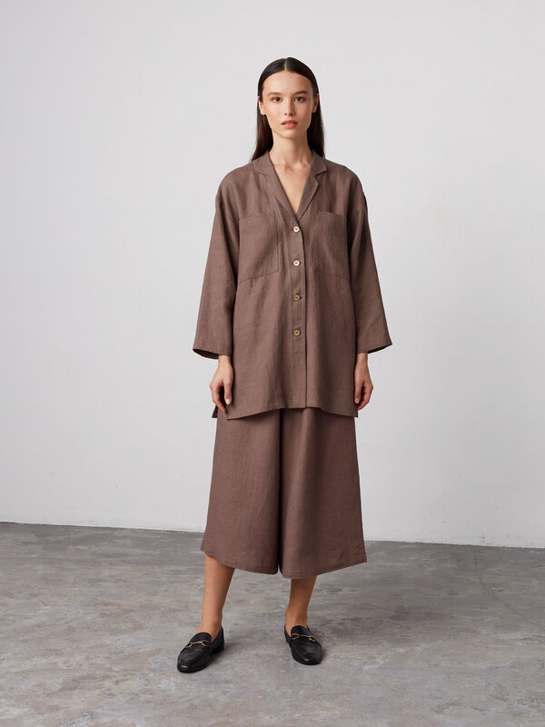 Bild 1 von JAYDEN Leinen Culotte in Cocoa, you can also choose other colors above von ALBERALKIRK