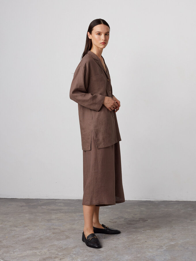 Bild 2 von JAYDEN Leinen Culotte in Cocoa, you can also choose other colors above von ALBERALKIRK