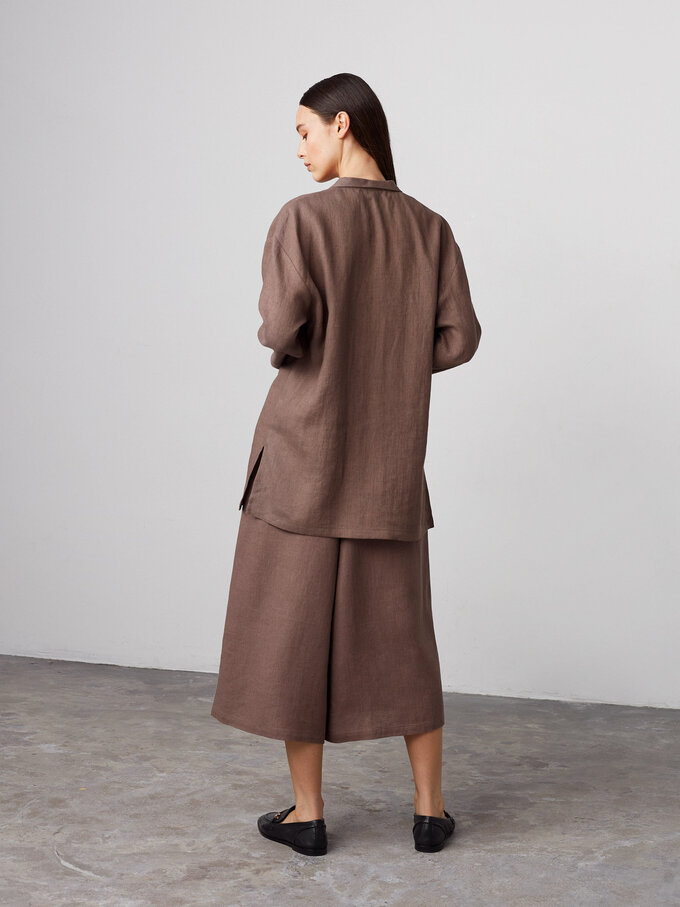 Bild 3 von JAYDEN Leinen Culotte in Cocoa, you can also choose other colors above von ALBERALKIRK