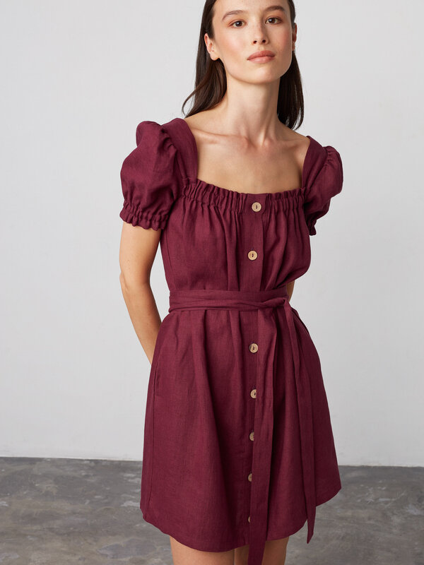 Bild 1 von JULY - Leinenkleid mit Knöpfen in von Love and Confuse