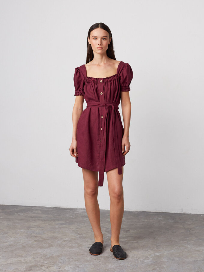 Bild 2 von JULY - Leinenkleid mit Knöpfen in von ALBERALKIRK