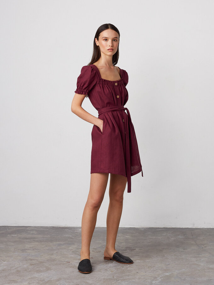 Bild 5 von JULY - Leinenkleid mit Knöpfen in von ALBERALKIRK