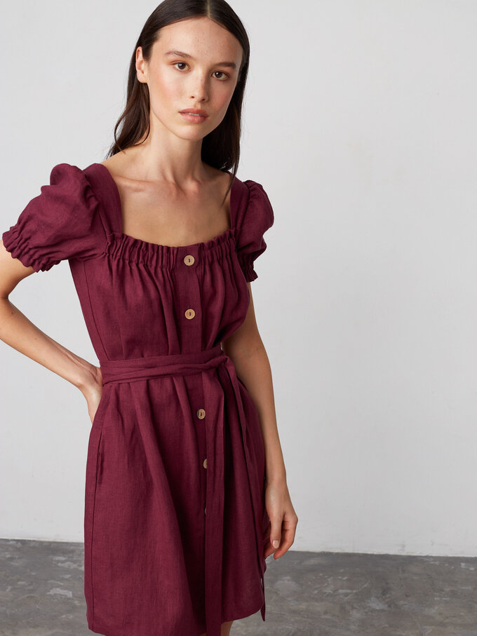Bild 4 von JULY - Leinenkleid mit Knöpfen in von ALBERALKIRK