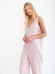 Image 4 of MADELINE Linen Jumpsuit in Apple Blossom from ALBERALKIRK