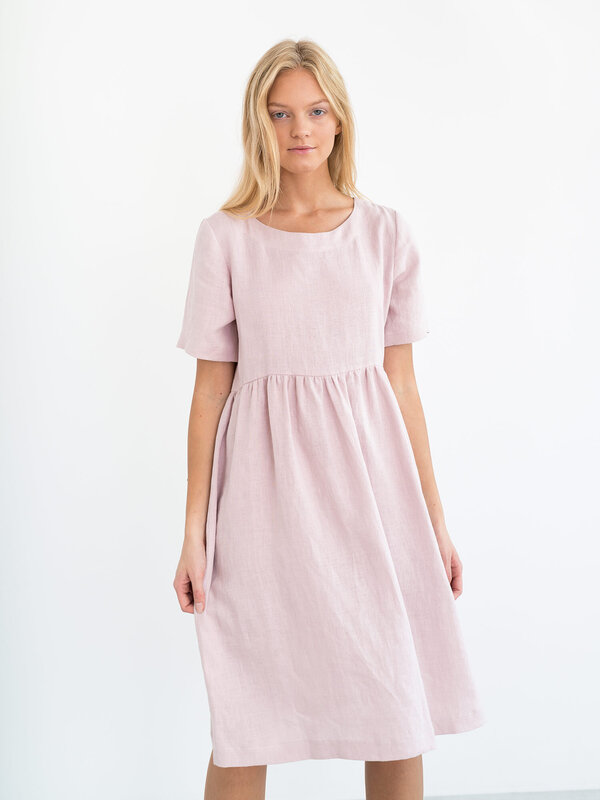 Image 1 of MATILDA Linen Dress in Apple Blossom from Love and Confuse