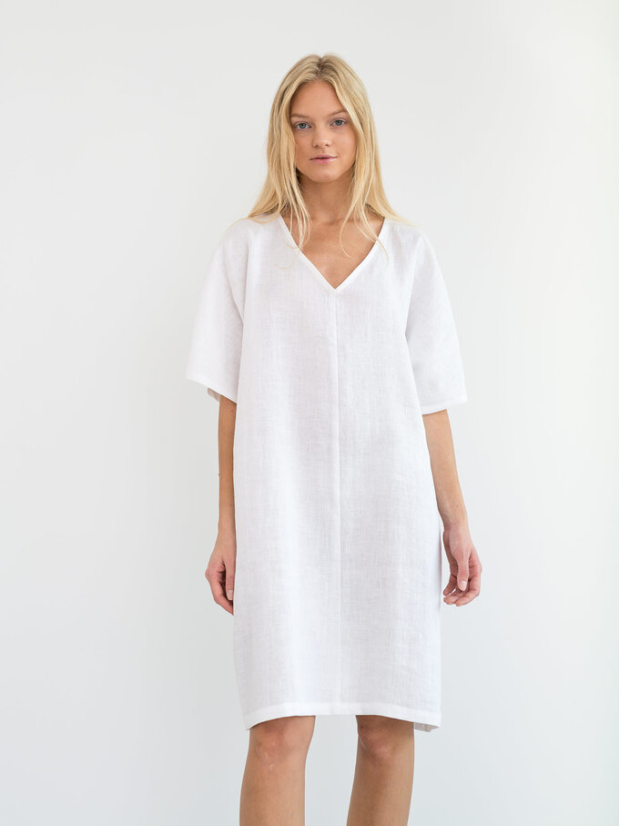 Bild 2 von PEONY Leinenkleid in White, you can also choose other colors above von ALBERALKIRK