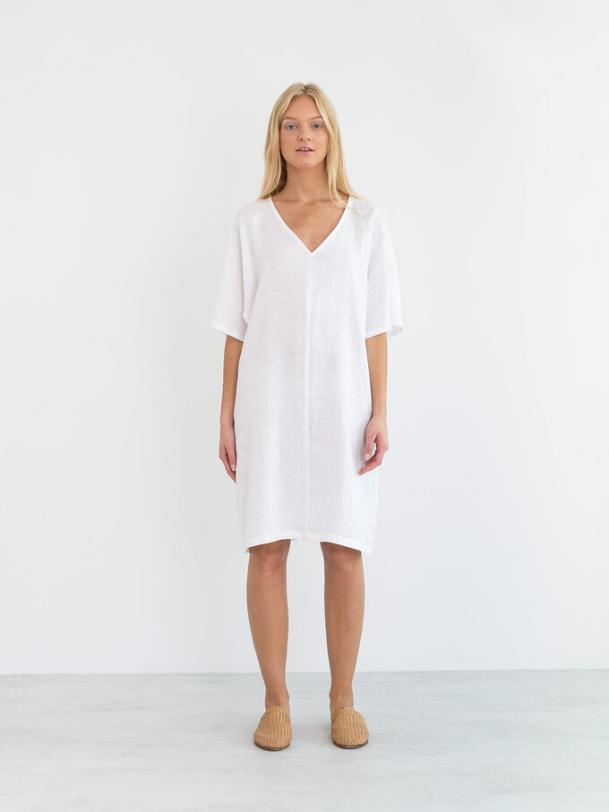 Bild 3 von PEONY Leinenkleid in White, you can also choose other colors above von ALBERALKIRK