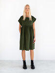 Image 2 of POPPY Linen Dress in Forest Green from ALBERALKIRK