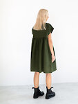 Image 4 of POPPY Linen Dress in Forest Green from ALBERALKIRK