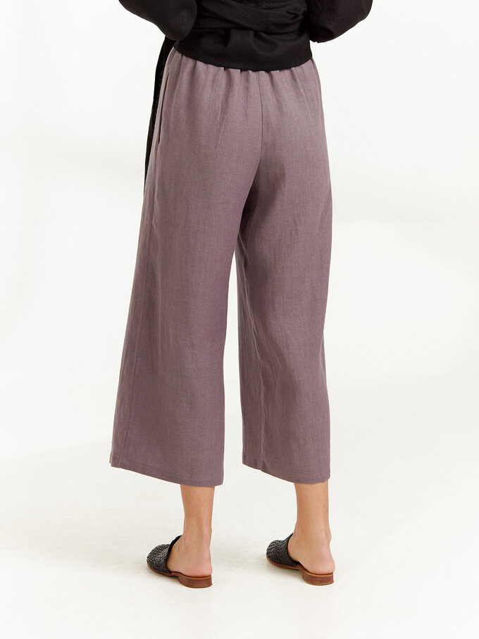 Bild 5 von RILEY - Hochgeschnittene Leinenhose mit weitem Bein in von ALBERALKIRK