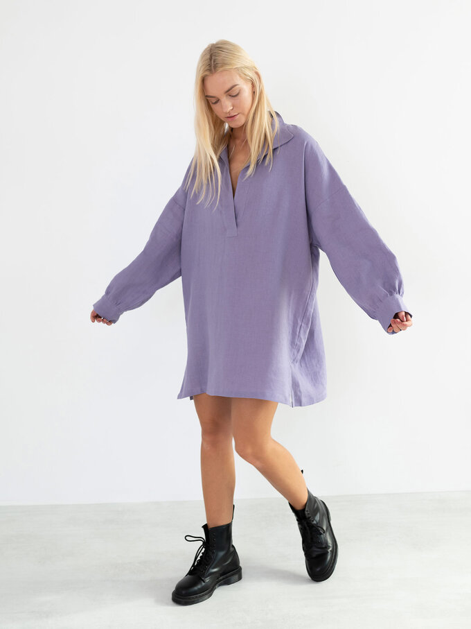 Bild 4 von SKY Leinen Strandkleid in Violet tulip, you can also choose other colors above von ALBERALKIRK