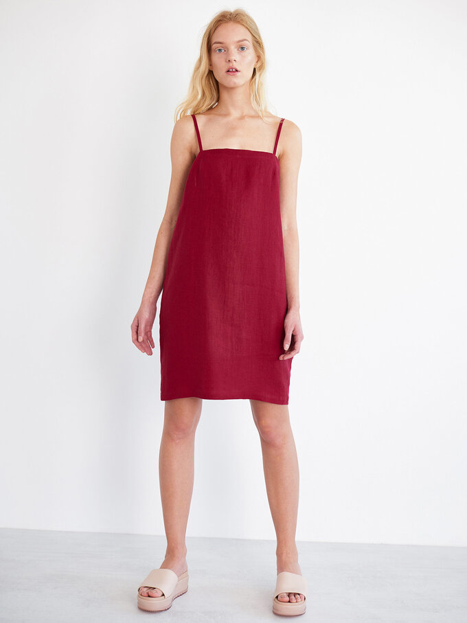 Bild 1 von VIOLET Leinen Slip-Kleid in von ALBERALKIRK
