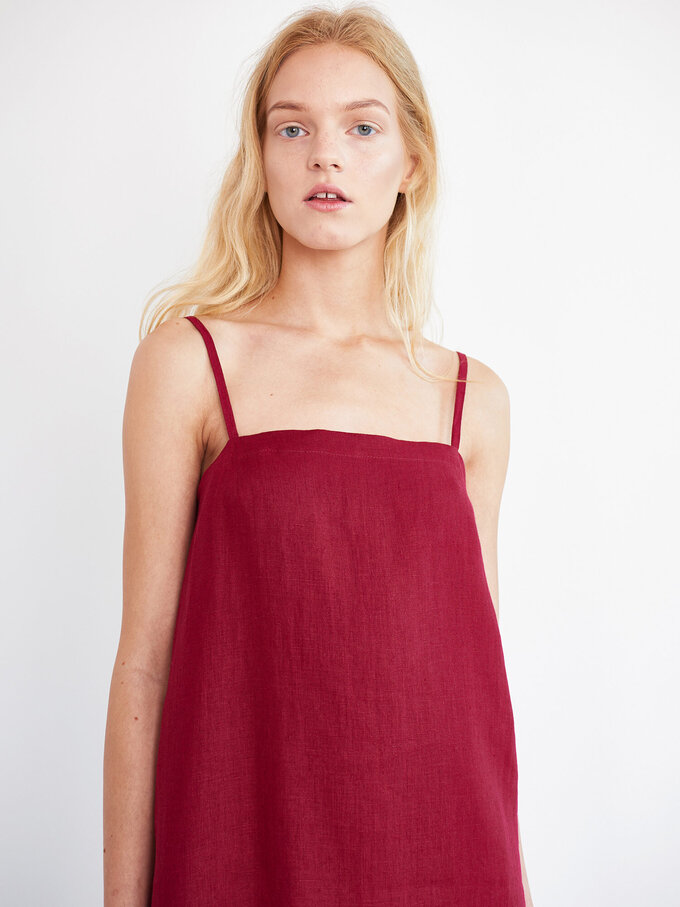 Bild 2 von VIOLET Leinen Slip-Kleid in von ALBERALKIRK