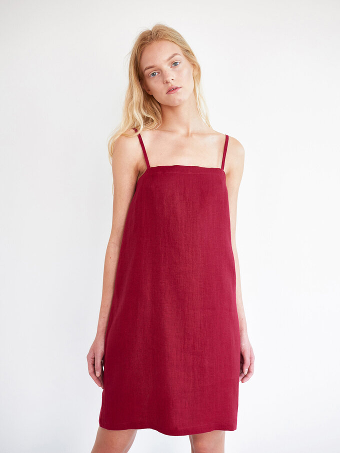 Bild 4 von VIOLET Leinen Slip-Kleid in von ALBERALKIRK