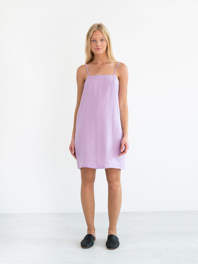 Bild 2 von VIOLET Leinen Slip-Kleid in von ALBERALKIRK