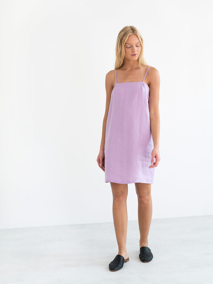 Bild 4 von VIOLET Leinen Slip-Kleid in von ALBERALKIRK