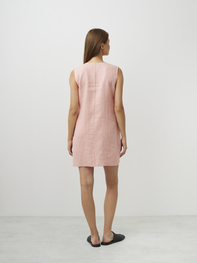 Image 5 of AJA Sleveless Linen Dress in Pink Spanish from Love and Confuse