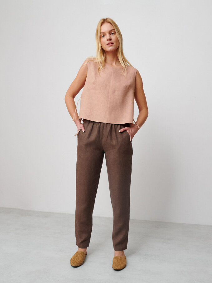 Bild 3 von BRINLEY Leinenhose in Cocoa, you can also choose other colors above von ALBERALKIRK