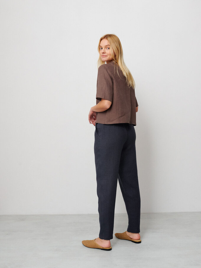 Bild 5 von RAY Kurzes Leinenhemd in Cocoa, you can also choose other colors above von ALBERALKIRK