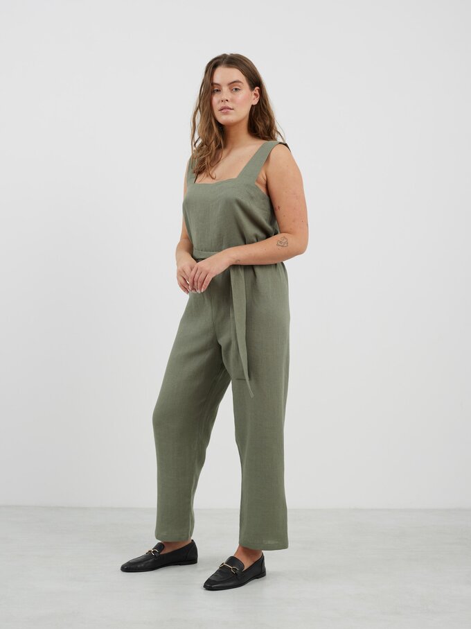 Bild 3 von DAKOTA ärmelloser Leinen Jumpsuit in von ALBERALKIRK