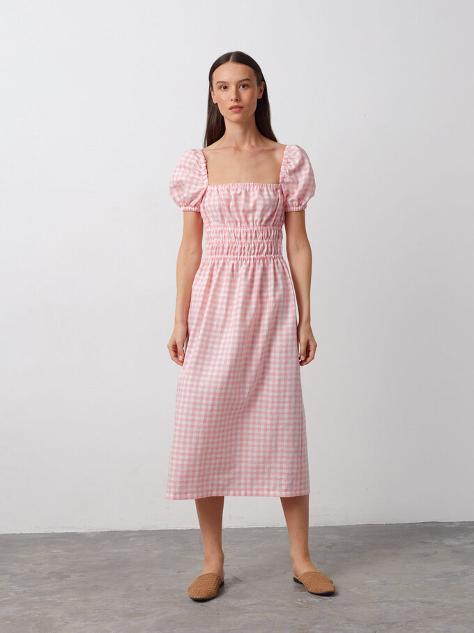 Bild 3 von HOLIDAY Leinenkleid mit Puffärmeln in von ALBERALKIRK