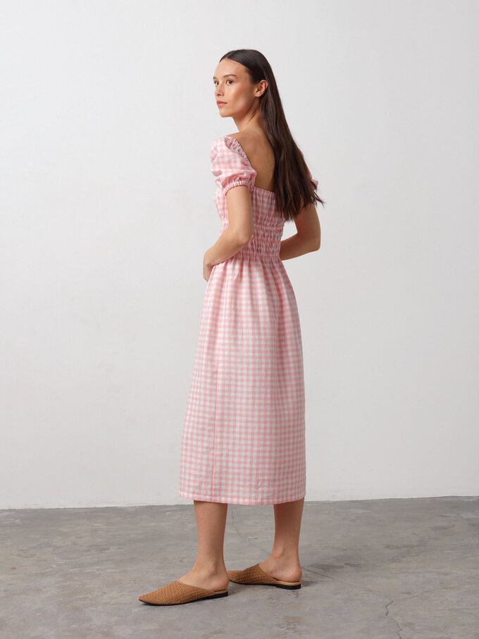 Bild 5 von HOLIDAY Leinenkleid mit Puffärmeln in von ALBERALKIRK