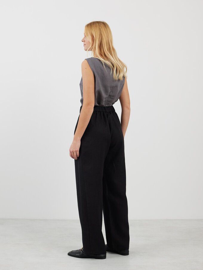 Bild 6 von JAMES - Elegante Leinenhose in Schwarz von ALBERALKIRK