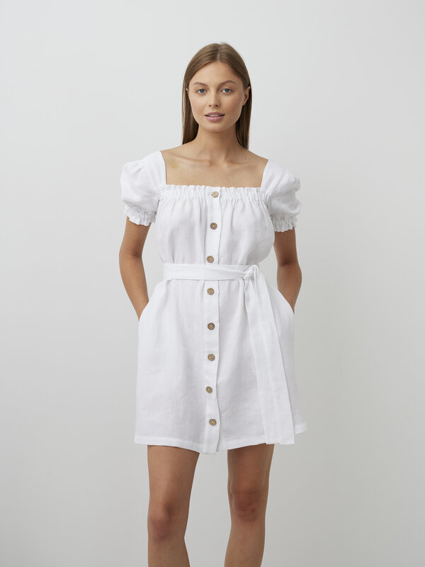 Bild 1 von JULY - Leinenkleid mit Knöpfen in von Love and Confuse