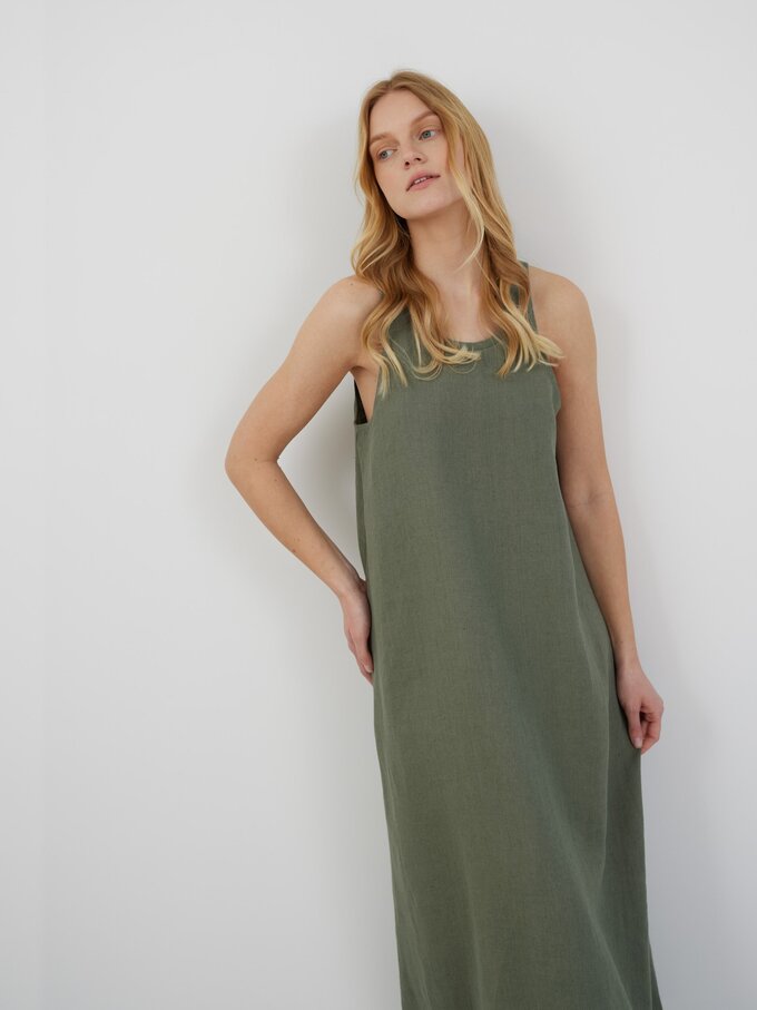 Bild 3 von LANA Ärmelloses Maxikleid aus Leinen in von ALBERALKIRK