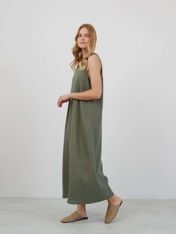 Bild 4 von LANA Ärmelloses Maxikleid aus Leinen in von ALBERALKIRK