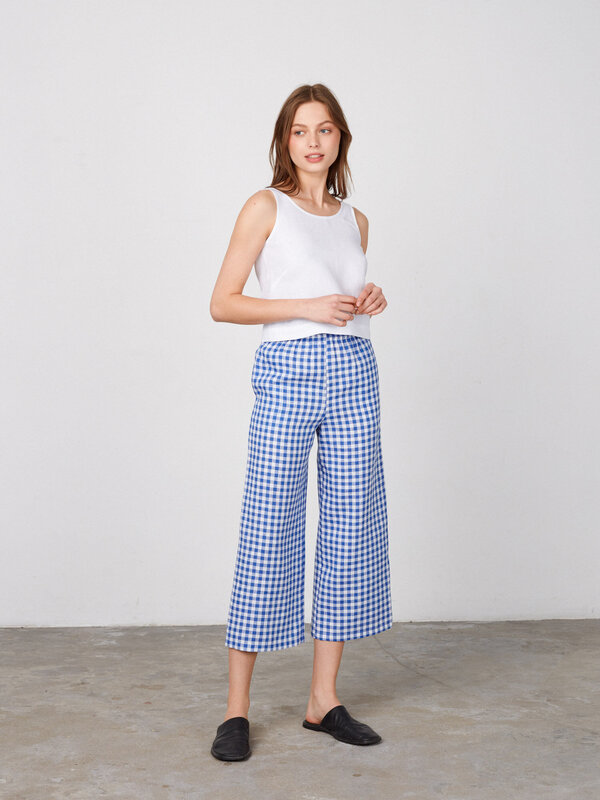 Bild 1 von RILEY - Hochgeschnittene Leinenhose mit weitem Bein in von Love and Confuse