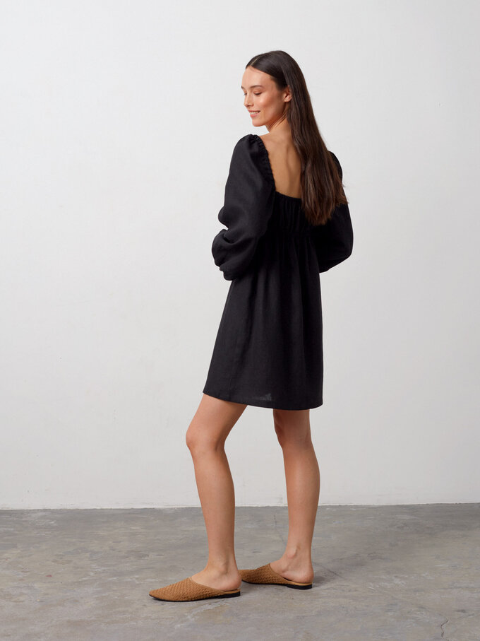 Bild 5 von TALULLA Leinen Minikleid in Black, you can also choose other colors above von ALBERALKIRK